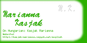 marianna kasjak business card